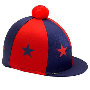 Capz Toque avec Etoiles Marine et Rouge - SHOP HORSE
