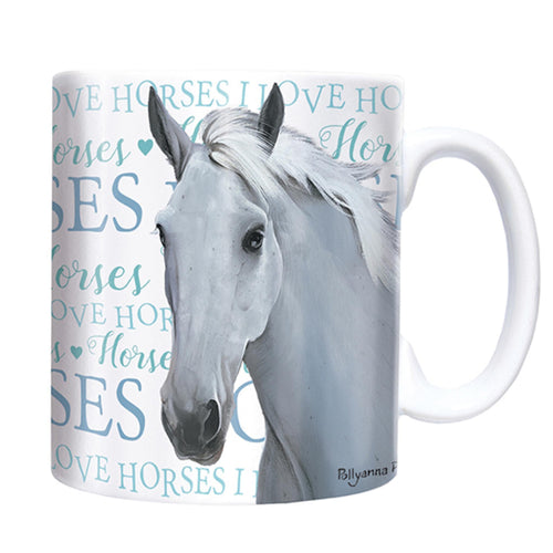 Chunky Mug  'I Love Horses' Vert - SHOP HORSE