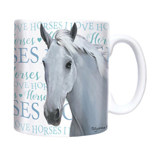 Chunky Mug  'I Love Horses' Vert - SHOP HORSE